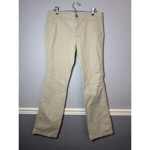 Old Navy Bootcut Pants Womens 8R Tan Beige Mid Rise Trousers‎ Work Casual